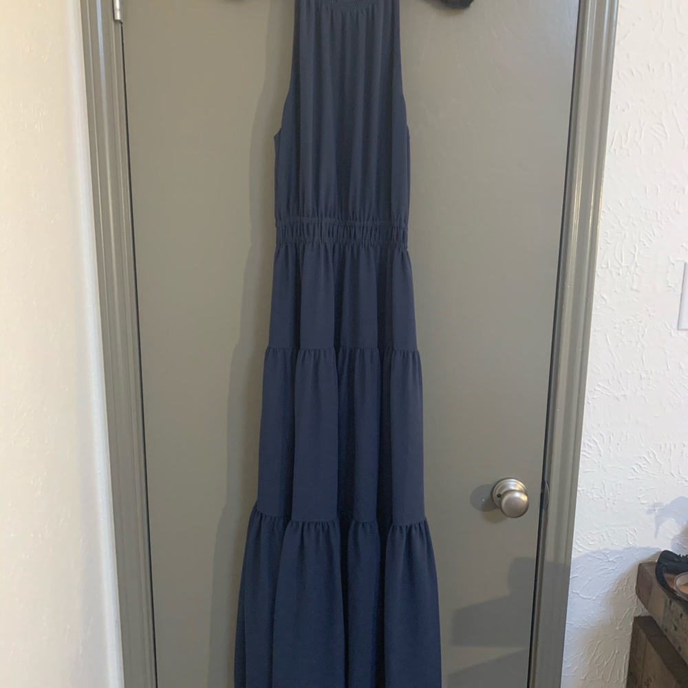 Wilfred Navy Blue Maxi Dress - Picture 2 of 8
